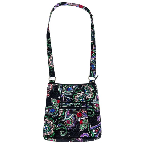 Vera Bradley Handbags - Vera Bradley Crossbody Hipster Paisley Black